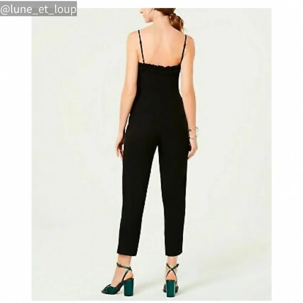 19 Cooper Spaghetti Strap Jumpsuit Ruffle